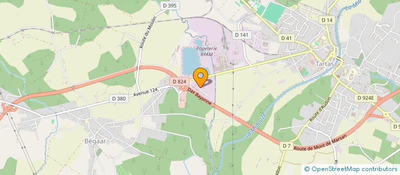 localisation de l'entreprise SAINT YAGUEN BATIMENT  SAINT-YAGUEN