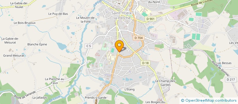 localisation de l'entreprise SAINT YRIEIX DISTRIBUTION à SAINT-YRIEIX-LA-PERCHE