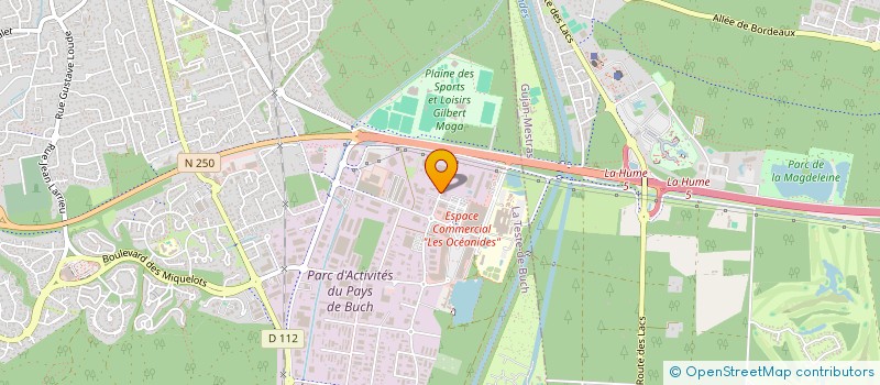 localisation de l'entreprise SAINT YVES à LA TESTE-DE-BUCH