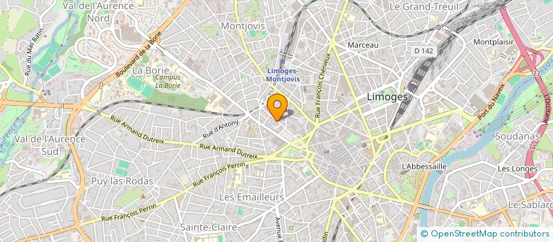 localisation de l'entreprise SAINT YVES III à LIMOGES