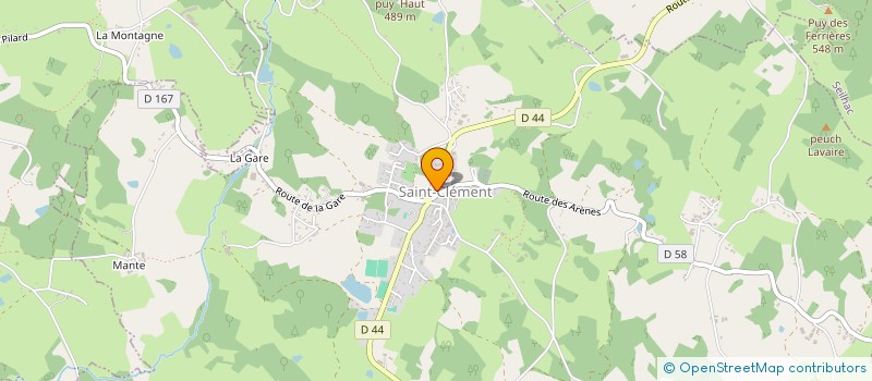 localisation de l'entreprise SAINTCLEM'MAM  SAINT-CLEMENT