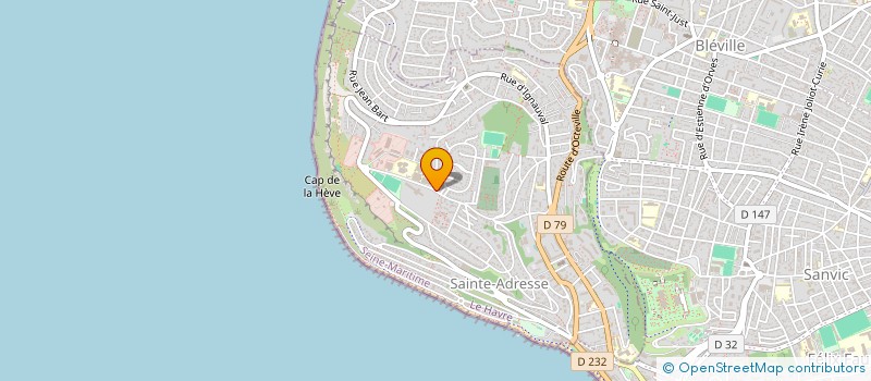 localisation de l'entreprise SAINTE ADRESSE SPORT CONTACT CLUB à SAINTE-ADRESSE