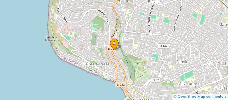 localisation de l'entreprise SAINTE ADRESSE VOLLEY à SAINTE-ADRESSE