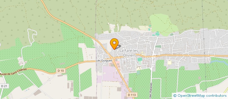 localisation de l'entreprise SAINTE AGATHE  LA FARE-LES-OLIVIERS