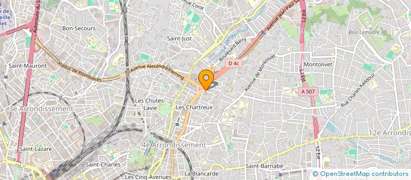 localisation de l'entreprise SAINTE AGNES AUTOMOBILES  MARSEILLE