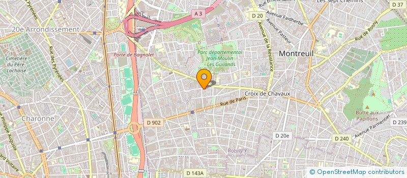 localisation de l'entreprise SAINTE ANASTASE à MONTREUIL