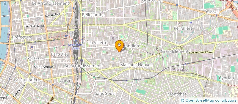 localisation de l'entreprise SAINTE ANNE 05  LYON 3EME