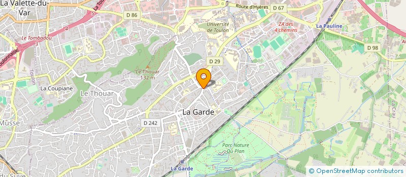 localisation de l'entreprise SAINTE ANNE  LA GARDE