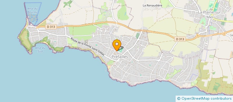 localisation de l'entreprise SAINTE ANNE  PREFAILLES