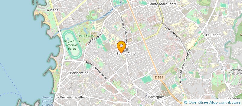 localisation de l'entreprise SAINTE ANNE à MARSEILLE