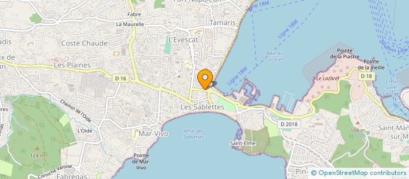 localisation de l'entreprise SAINTE ANNE à LA SEYNE-SUR-MER