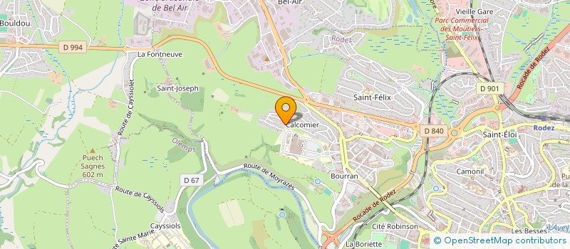 localisation de l'entreprise SAINTE ANNE  RODEZ