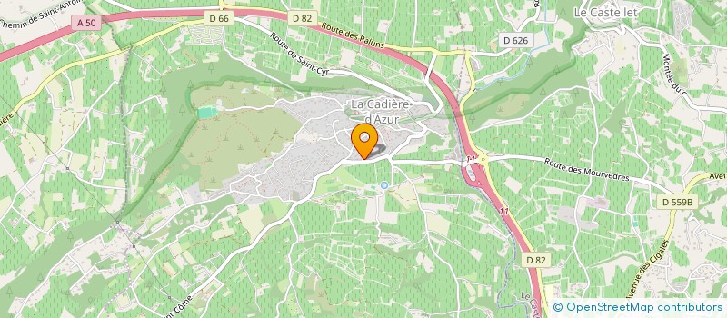 localisation de l'entreprise SAINTE ANNE à LA CADIERE-D'AZUR