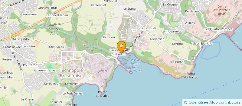 localisation de l'entreprise SAINTE ANNE DU PORTZIC à BREST