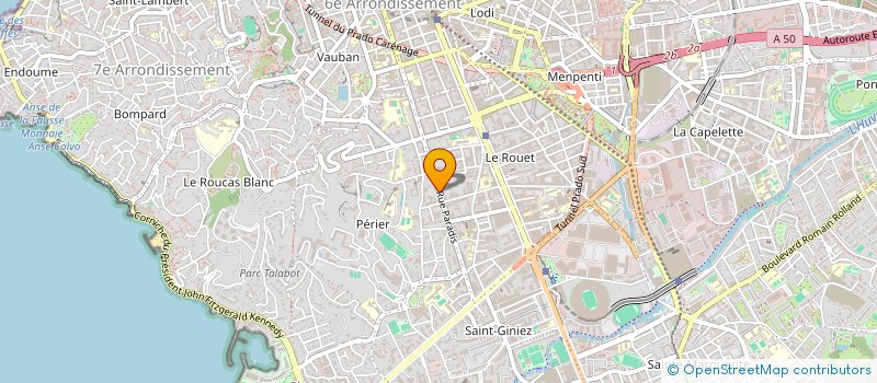 localisation de l'entreprise SAINTE ANTOINETTE à MARSEILLE