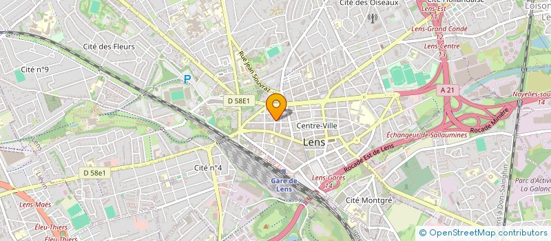 localisation de l'entreprise SAINTE APPOLINE  LENS