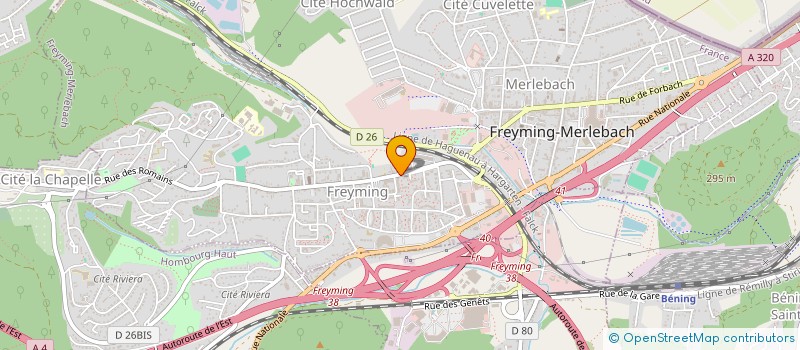 localisation de l'entreprise SAINTE-BARBE  FREYMING-MERLEBACH