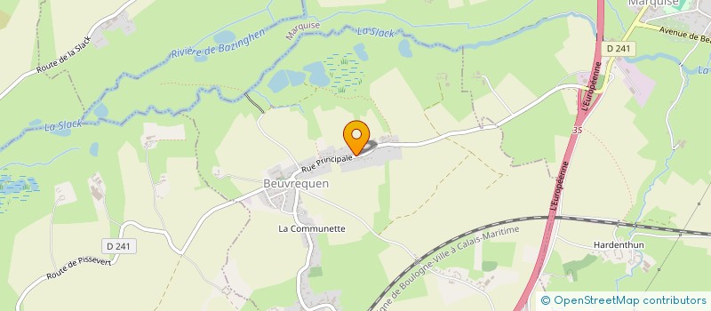 localisation de l'entreprise SAINTE- BARBE  BEUVREQUEN