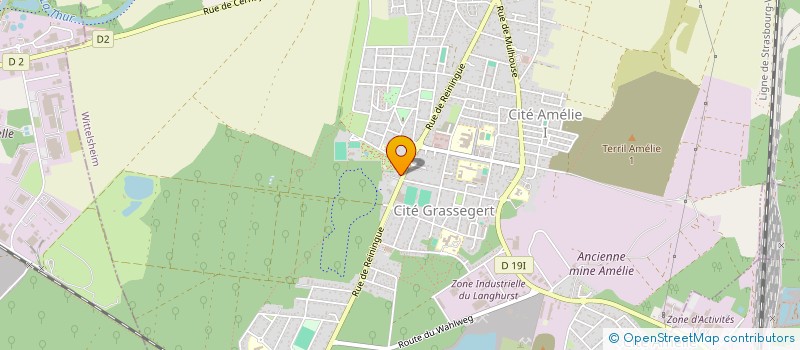 localisation de l'entreprise SAINTE BARBE  WITTELSHEIM