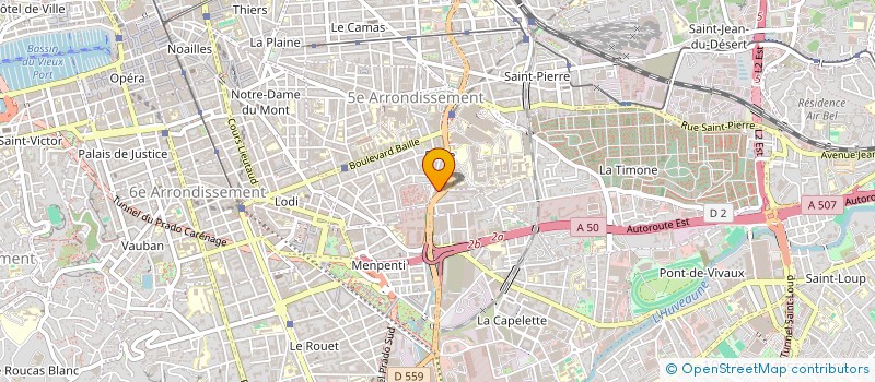 localisation de l'entreprise SAINTE BAUME à MARSEILLE