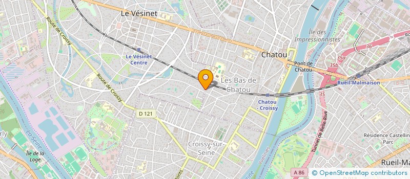 localisation de l'entreprise SAINTE BERNADETTE  LE VESINET