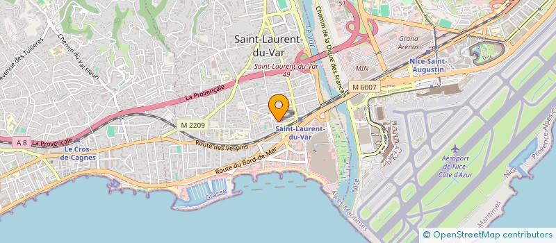 localisation de l'entreprise SAINTE CAROLINE à SAINT-LAURENT-DU-VAR