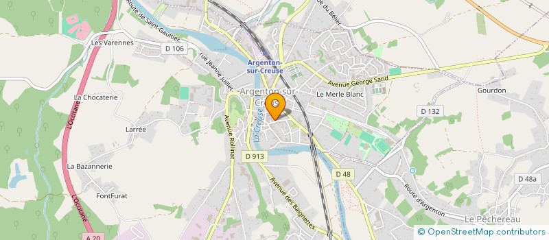 localisation de l'entreprise SAINTE CATHERINE à ARGENTON-SUR-CREUSE