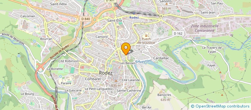 localisation de l'entreprise SAINTE CATHERINE BOURG  RODEZ