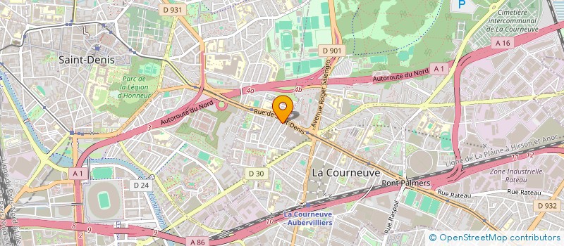 localisation de l'entreprise SAINTE CECILE IMMACULEE à LA COURNEUVE
