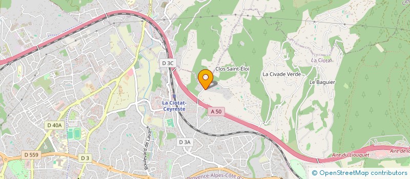 localisation de l'entreprise SAINTE CLAIRE  LA CIOTAT