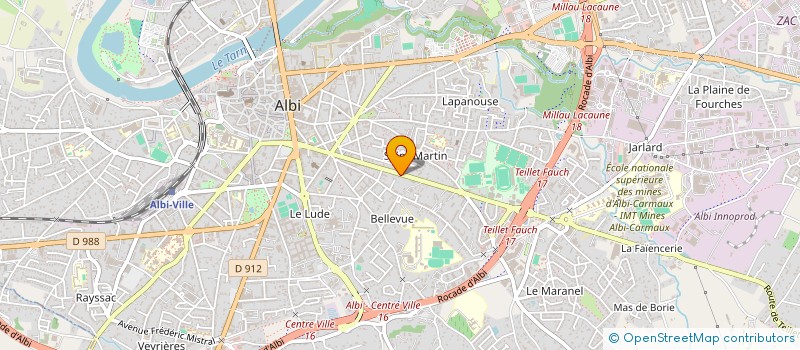 localisation de l'entreprise SAINTE CLAIRE à ALBI
