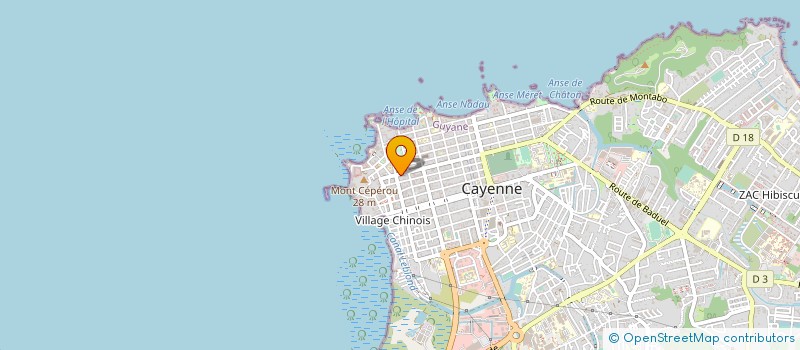 localisation de l'entreprise SAINTE CLAIRE DISTRIBUTION VAUCLIN  CAYENNE