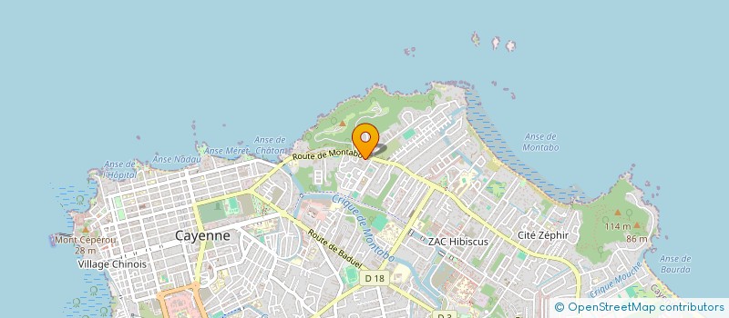 localisation de l'entreprise SAINTE CLAIRE VINS ET SPIRITUEUX  CAYENNE