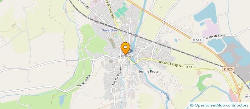 localisation de l'entreprise SAINTE COLOMBE à SAVERDUN