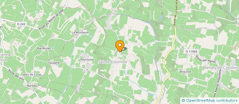 localisation de l'entreprise SAINTE COLOMBE  SAINTE-COLOMBE