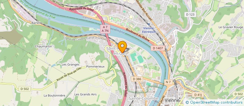 localisation de l'entreprise SAINTE COLOMBE AMBULANCES  SAINTE-COLOMBE