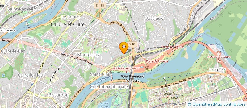 localisation de l'entreprise SAINTE CROIX 04  CALUIRE-ET-CUIRE