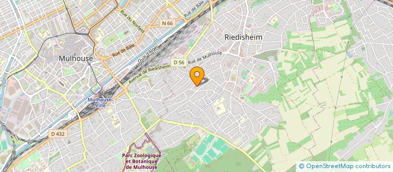 localisation de l'entreprise SAINTE CROIX  MULHOUSE