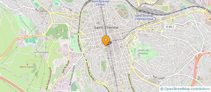 localisation de l'entreprise SAINTE-FERMETURES à SAINT-ETIENNE