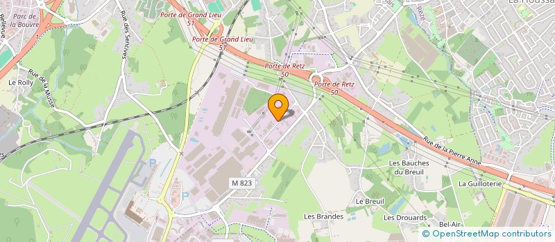 localisation de l'entreprise SAINTE-FLORENCE ENROBES à BOUGUENAIS