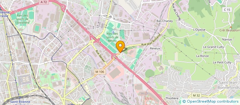 localisation de l'entreprise SAINTE FOOD à SAINT-ETIENNE