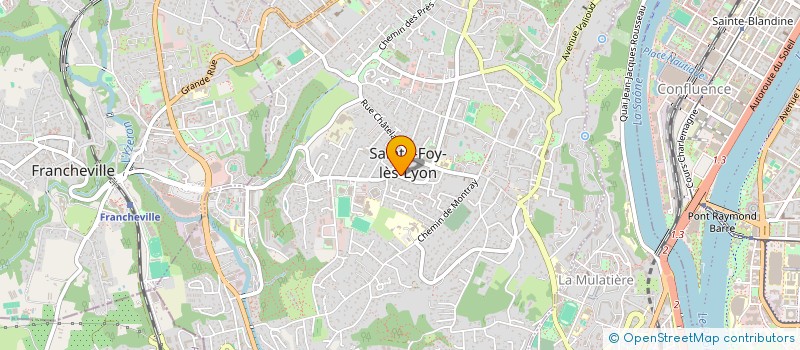 localisation de l'entreprise SAINTE FOY RUGBY LEAGUE  SAINTE-FOY-LES-LYON