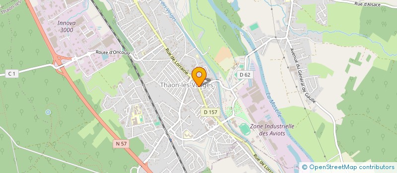 localisation de l'entreprise SAINTE GAELLE  THAON-LES-VOSGES