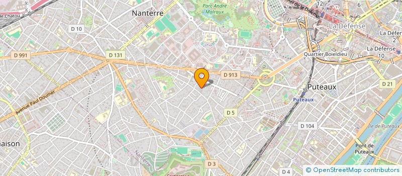 localisation de l'entreprise SAINTE GENEVIEVE ASNIERES  NANTERRE