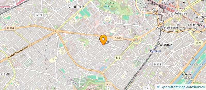 localisation de l'entreprise SAINTE GENEVIEVE BOIS-COLOMBES  NANTERRE