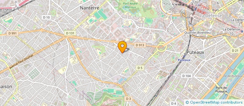 localisation de l'entreprise SAINTE GENEVIEVE HAUTS DE SEINE  NANTERRE