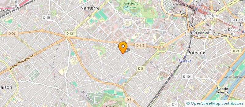 localisation de l'entreprise SAINTE GENEVIEVE NANTERRE  NANTERRE