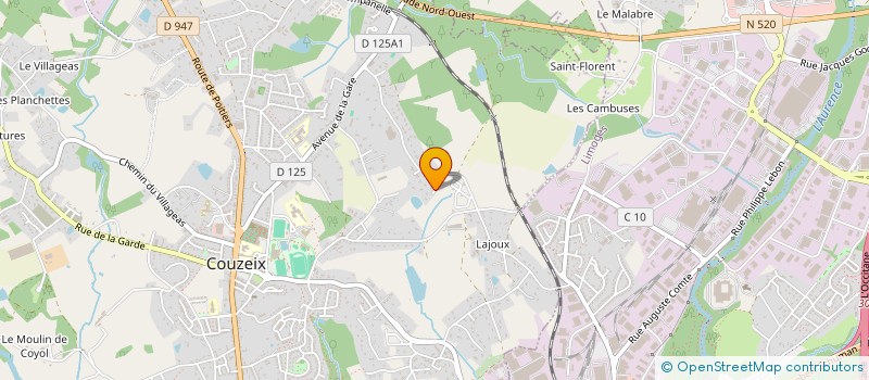 localisation de l'entreprise SAINTE HELENE à COUZEIX