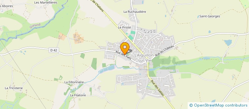 localisation de l'entreprise SAINTE HENRIETTE à L'AIGUILLON-SUR-VIE
