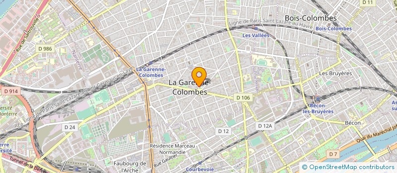 localisation de l'entreprise SAINTE HILARIA à LA GARENNE-COLOMBES